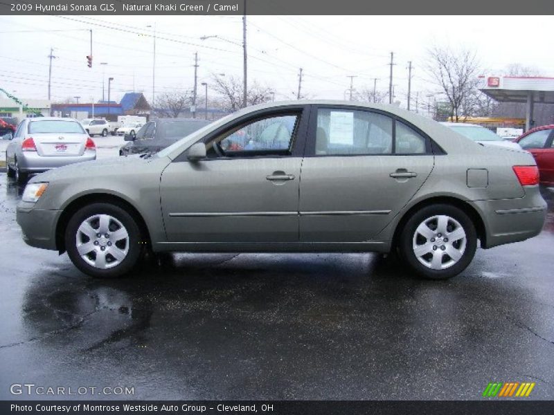Natural Khaki Green / Camel 2009 Hyundai Sonata GLS