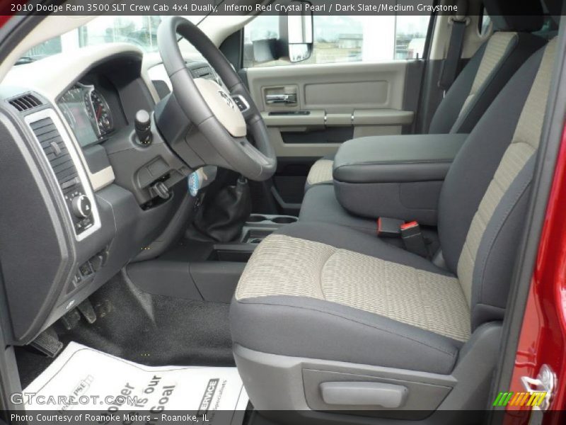 Inferno Red Crystal Pearl / Dark Slate/Medium Graystone 2010 Dodge Ram 3500 SLT Crew Cab 4x4 Dually