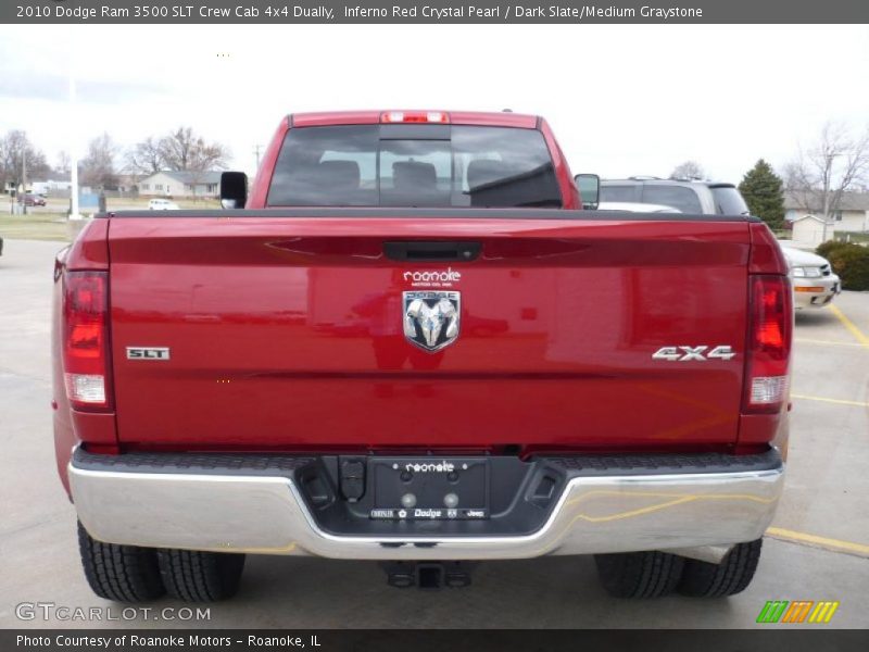 Inferno Red Crystal Pearl / Dark Slate/Medium Graystone 2010 Dodge Ram 3500 SLT Crew Cab 4x4 Dually