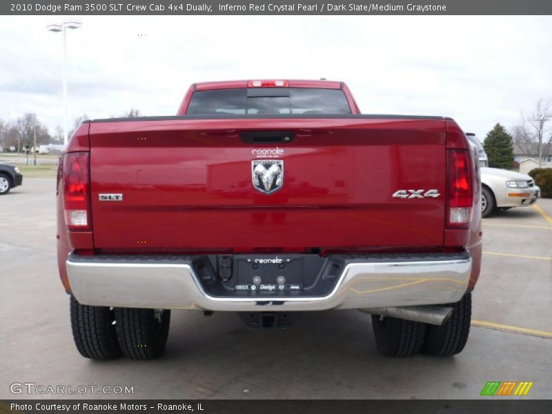 Inferno Red Crystal Pearl / Dark Slate/Medium Graystone 2010 Dodge Ram 3500 SLT Crew Cab 4x4 Dually
