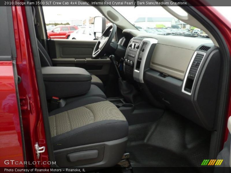 Inferno Red Crystal Pearl / Dark Slate/Medium Graystone 2010 Dodge Ram 3500 SLT Crew Cab 4x4 Dually
