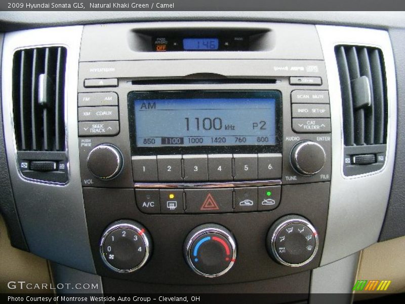 Natural Khaki Green / Camel 2009 Hyundai Sonata GLS