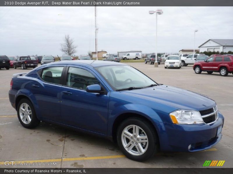 Deep Water Blue Pearl / Dark Khaki/Light Graystone 2010 Dodge Avenger R/T