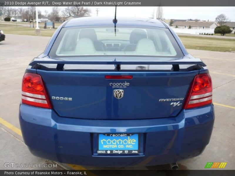 Deep Water Blue Pearl / Dark Khaki/Light Graystone 2010 Dodge Avenger R/T
