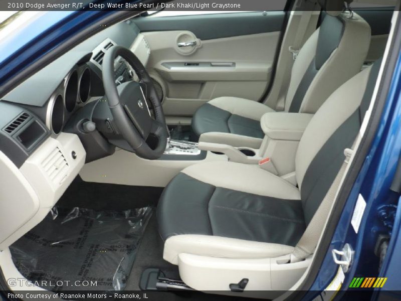 Deep Water Blue Pearl / Dark Khaki/Light Graystone 2010 Dodge Avenger R/T