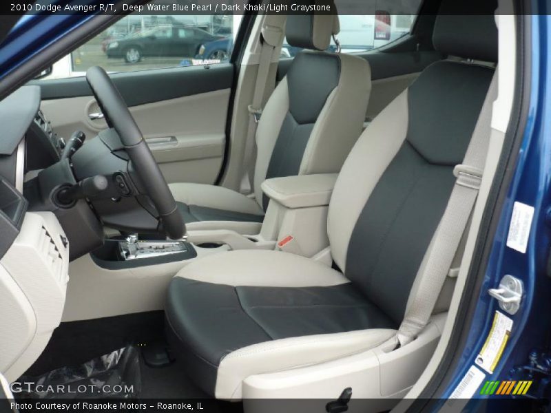 Deep Water Blue Pearl / Dark Khaki/Light Graystone 2010 Dodge Avenger R/T
