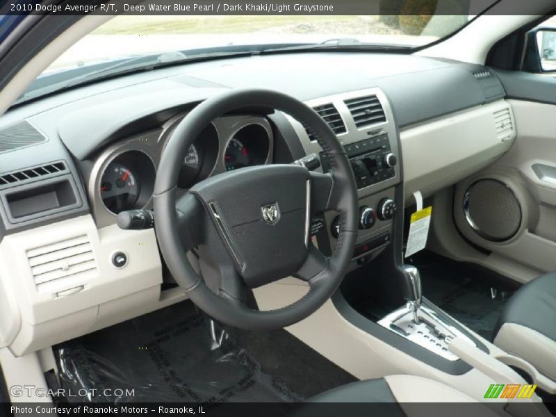 Deep Water Blue Pearl / Dark Khaki/Light Graystone 2010 Dodge Avenger R/T