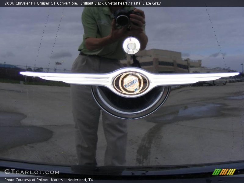 Brilliant Black Crystal Pearl / Pastel Slate Gray 2006 Chrysler PT Cruiser GT Convertible