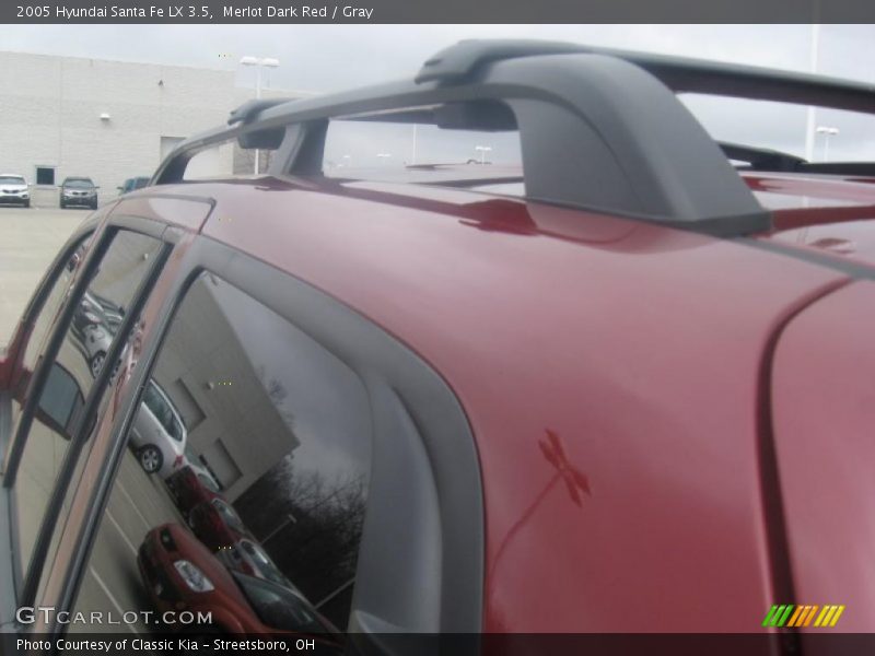 Merlot Dark Red / Gray 2005 Hyundai Santa Fe LX 3.5