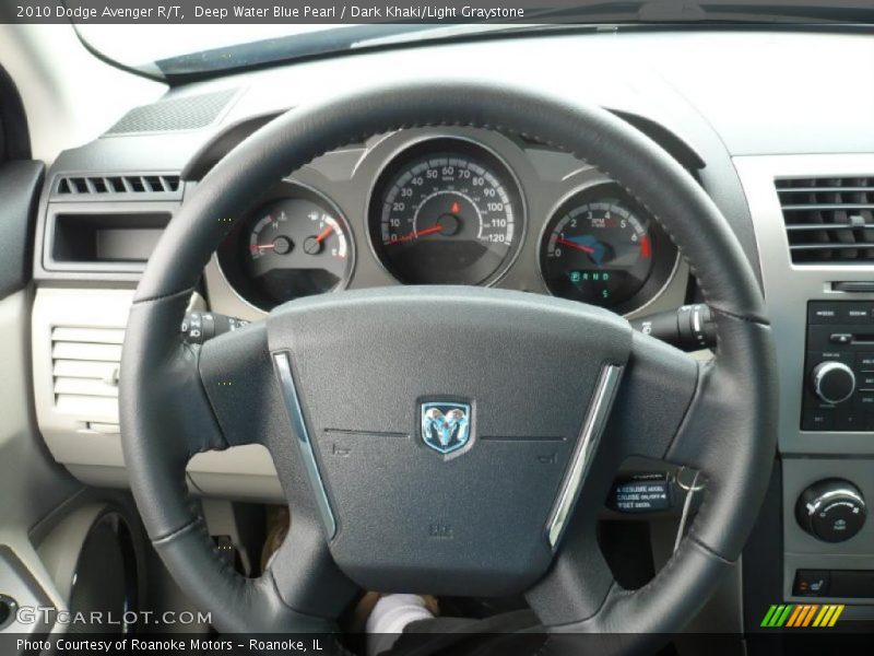 Deep Water Blue Pearl / Dark Khaki/Light Graystone 2010 Dodge Avenger R/T