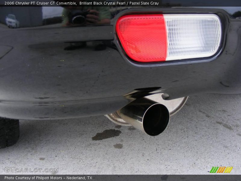 Brilliant Black Crystal Pearl / Pastel Slate Gray 2006 Chrysler PT Cruiser GT Convertible
