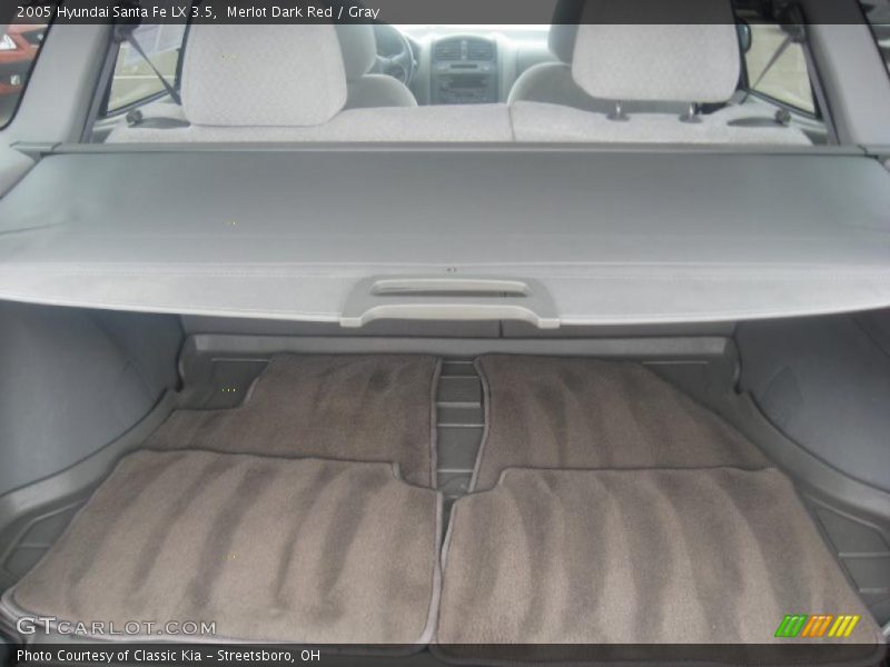 Merlot Dark Red / Gray 2005 Hyundai Santa Fe LX 3.5