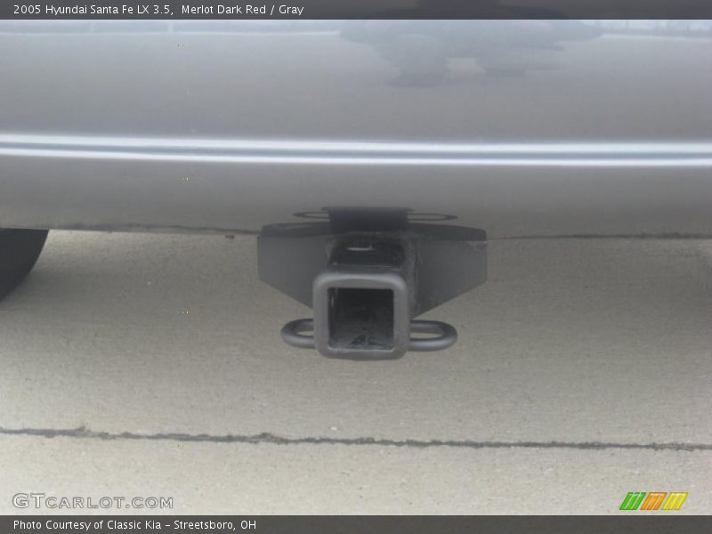 Merlot Dark Red / Gray 2005 Hyundai Santa Fe LX 3.5