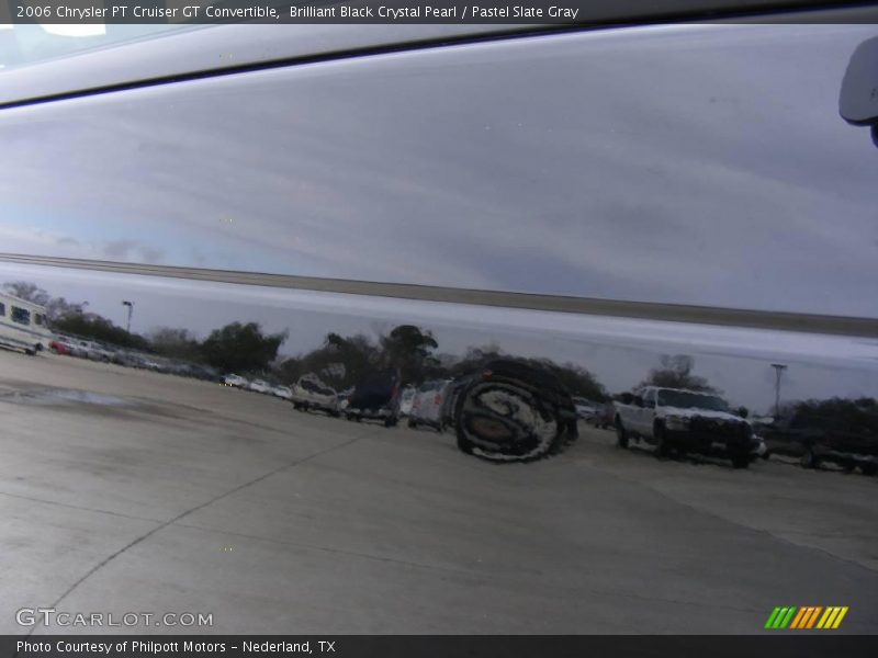 Brilliant Black Crystal Pearl / Pastel Slate Gray 2006 Chrysler PT Cruiser GT Convertible