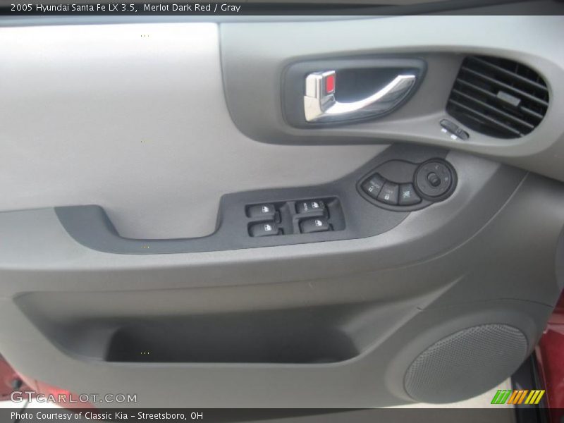 Merlot Dark Red / Gray 2005 Hyundai Santa Fe LX 3.5