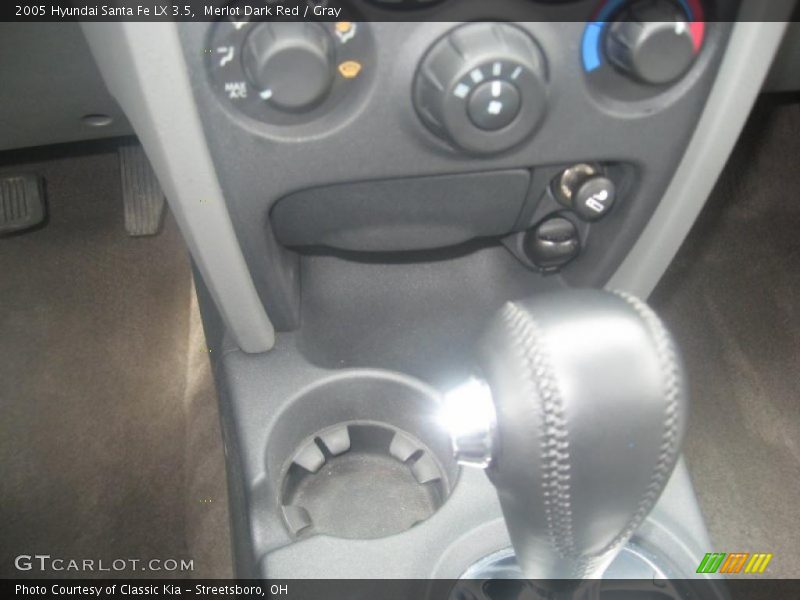 Merlot Dark Red / Gray 2005 Hyundai Santa Fe LX 3.5