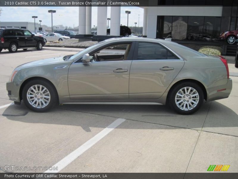 Tuscan Bronze ChromaFlair / Cashmere/Cocoa 2010 Cadillac CTS 3.0 Sedan