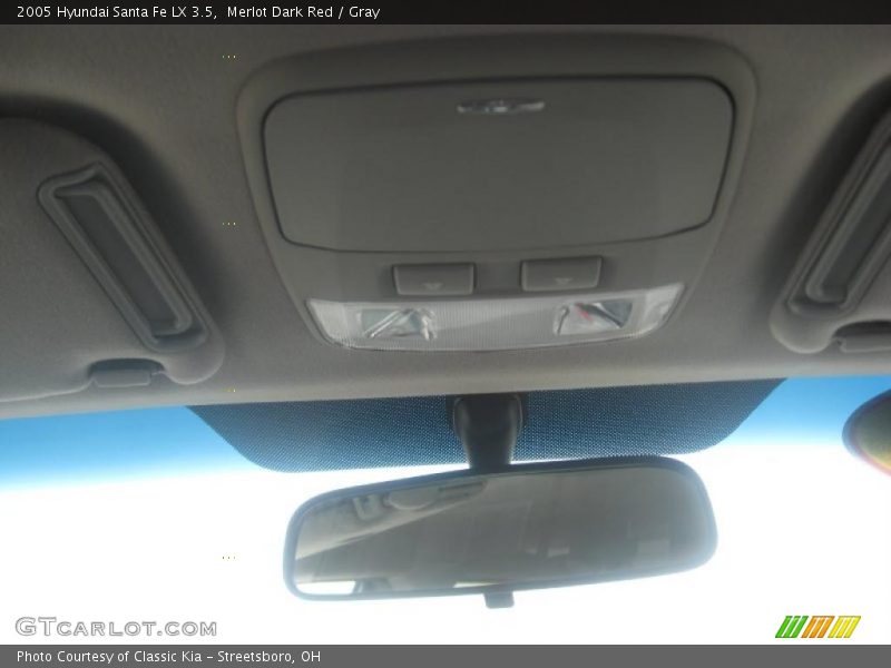 Merlot Dark Red / Gray 2005 Hyundai Santa Fe LX 3.5