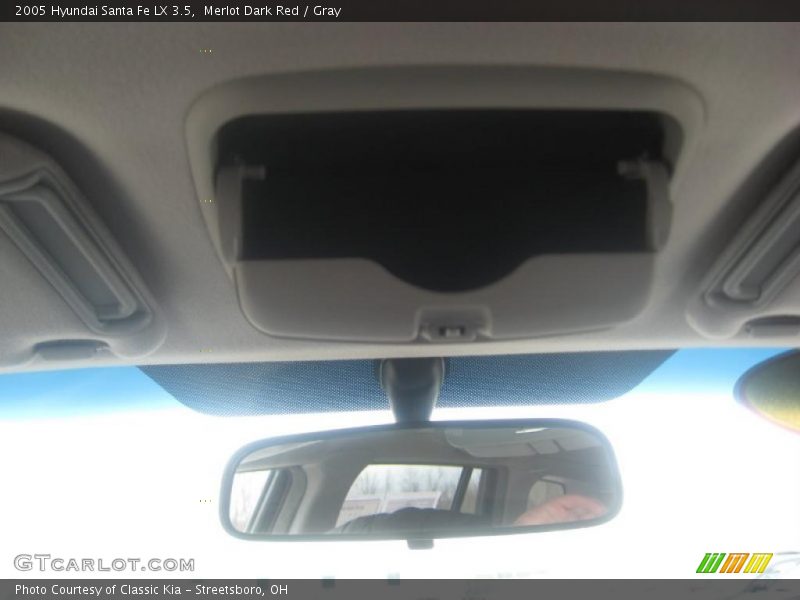 Merlot Dark Red / Gray 2005 Hyundai Santa Fe LX 3.5