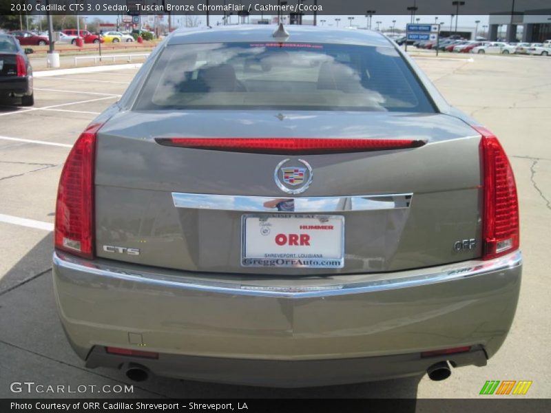 Tuscan Bronze ChromaFlair / Cashmere/Cocoa 2010 Cadillac CTS 3.0 Sedan