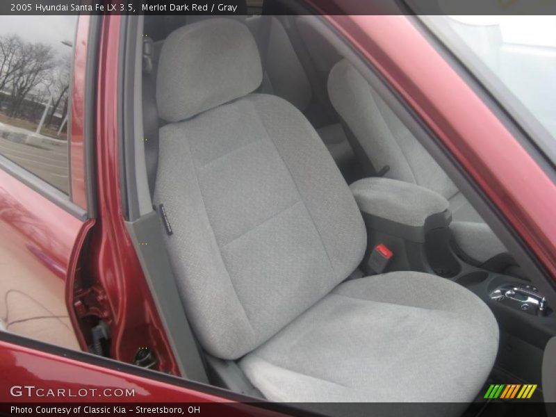 Merlot Dark Red / Gray 2005 Hyundai Santa Fe LX 3.5
