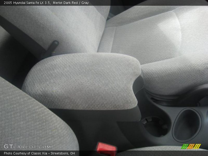 Merlot Dark Red / Gray 2005 Hyundai Santa Fe LX 3.5