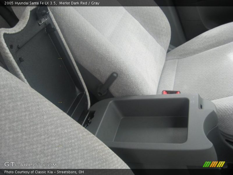 Merlot Dark Red / Gray 2005 Hyundai Santa Fe LX 3.5