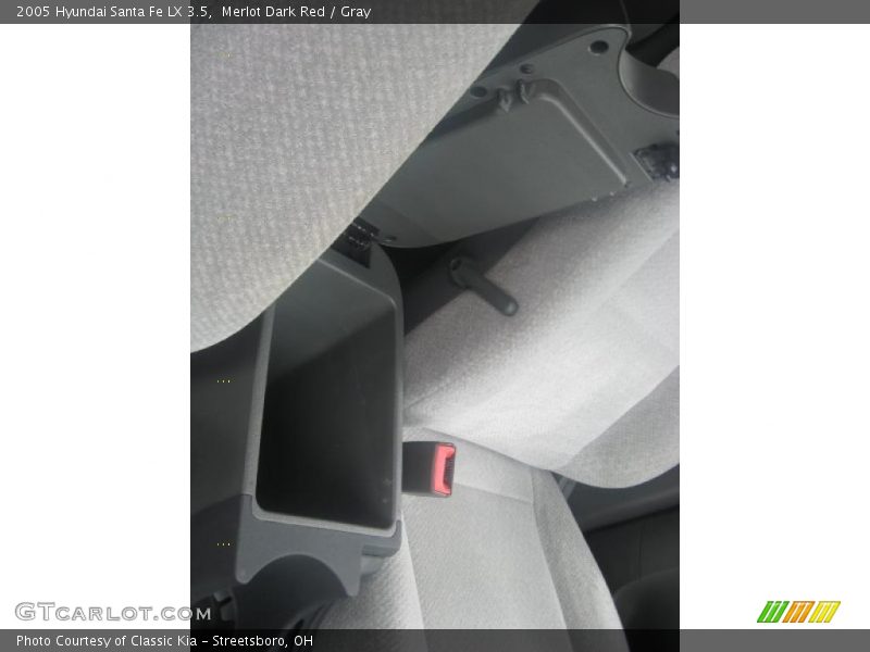 Merlot Dark Red / Gray 2005 Hyundai Santa Fe LX 3.5