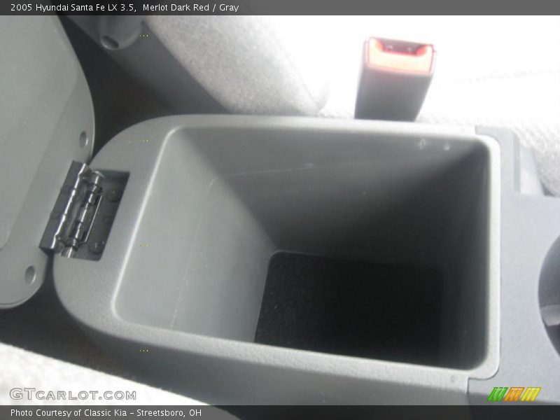 Merlot Dark Red / Gray 2005 Hyundai Santa Fe LX 3.5