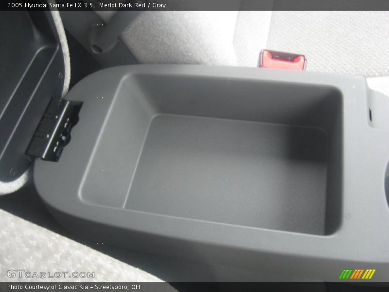 Merlot Dark Red / Gray 2005 Hyundai Santa Fe LX 3.5