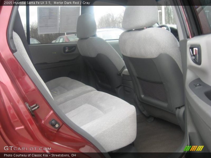 Merlot Dark Red / Gray 2005 Hyundai Santa Fe LX 3.5