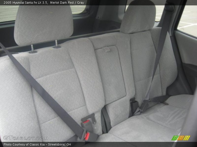 Merlot Dark Red / Gray 2005 Hyundai Santa Fe LX 3.5