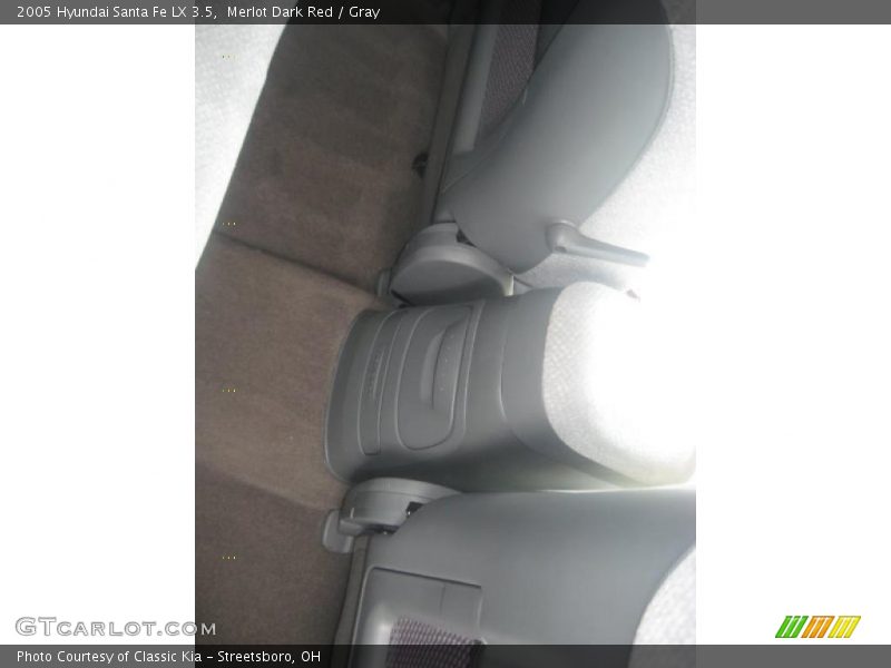 Merlot Dark Red / Gray 2005 Hyundai Santa Fe LX 3.5