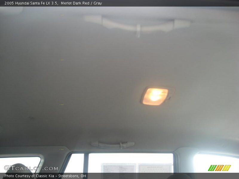 Merlot Dark Red / Gray 2005 Hyundai Santa Fe LX 3.5