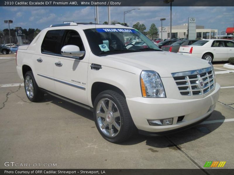 White Diamond / Ebony 2010 Cadillac Escalade EXT Premium AWD