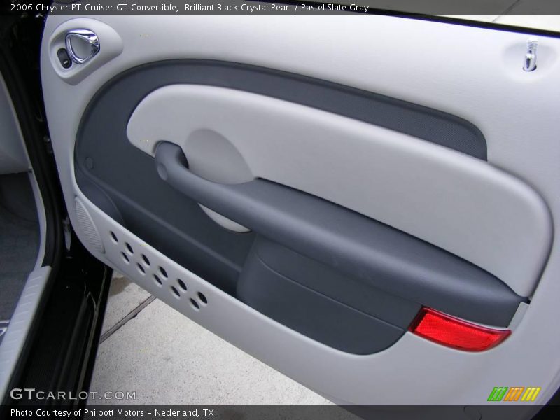 Brilliant Black Crystal Pearl / Pastel Slate Gray 2006 Chrysler PT Cruiser GT Convertible