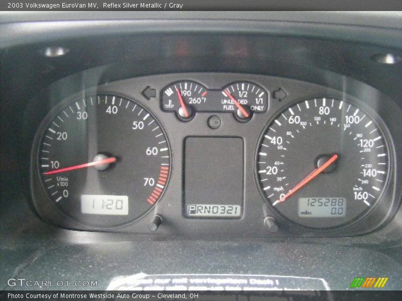 Reflex Silver Metallic / Gray 2003 Volkswagen EuroVan MV