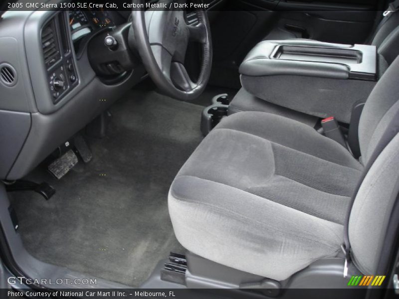 Carbon Metallic / Dark Pewter 2005 GMC Sierra 1500 SLE Crew Cab