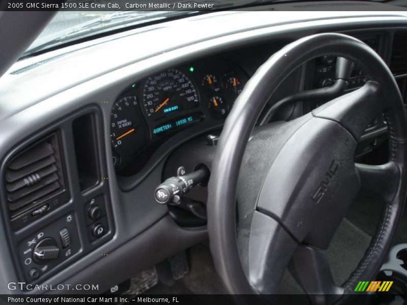 Carbon Metallic / Dark Pewter 2005 GMC Sierra 1500 SLE Crew Cab