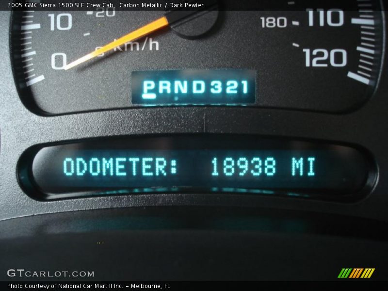 Carbon Metallic / Dark Pewter 2005 GMC Sierra 1500 SLE Crew Cab