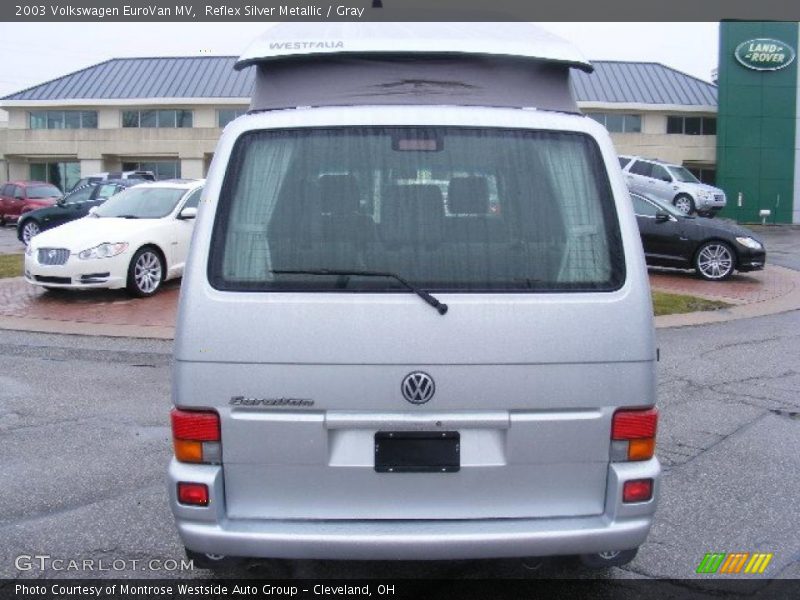 Reflex Silver Metallic / Gray 2003 Volkswagen EuroVan MV