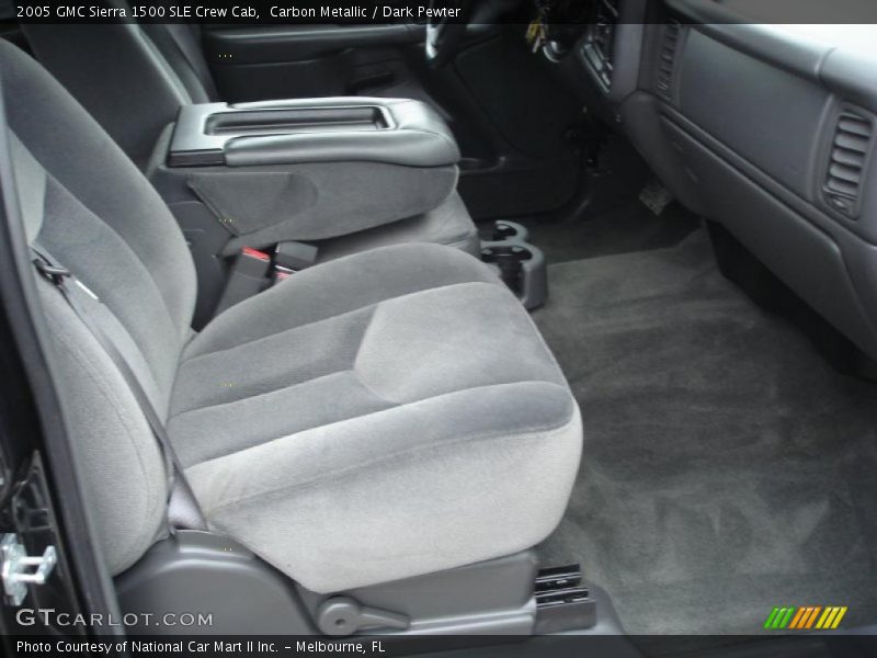 Carbon Metallic / Dark Pewter 2005 GMC Sierra 1500 SLE Crew Cab