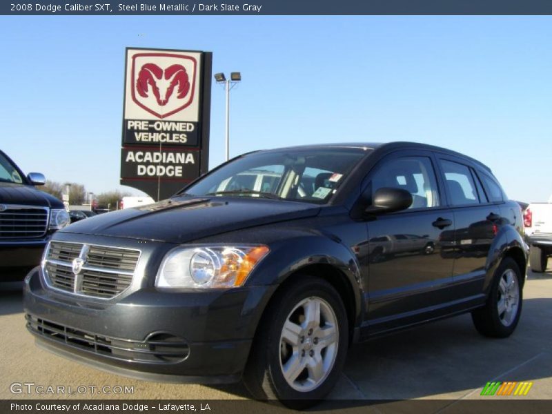 Steel Blue Metallic / Dark Slate Gray 2008 Dodge Caliber SXT