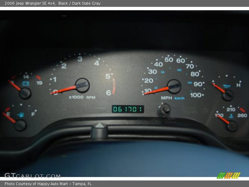 Black / Dark Slate Gray 2006 Jeep Wrangler SE 4x4