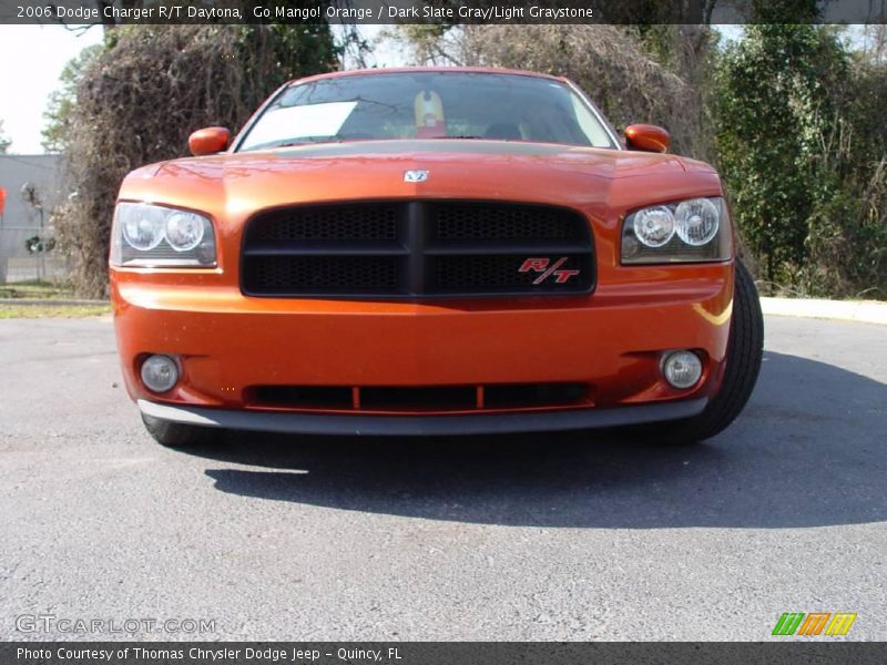Go Mango! Orange / Dark Slate Gray/Light Graystone 2006 Dodge Charger R/T Daytona
