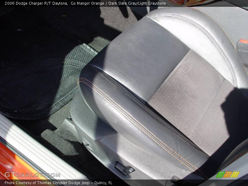 Go Mango! Orange / Dark Slate Gray/Light Graystone 2006 Dodge Charger R/T Daytona