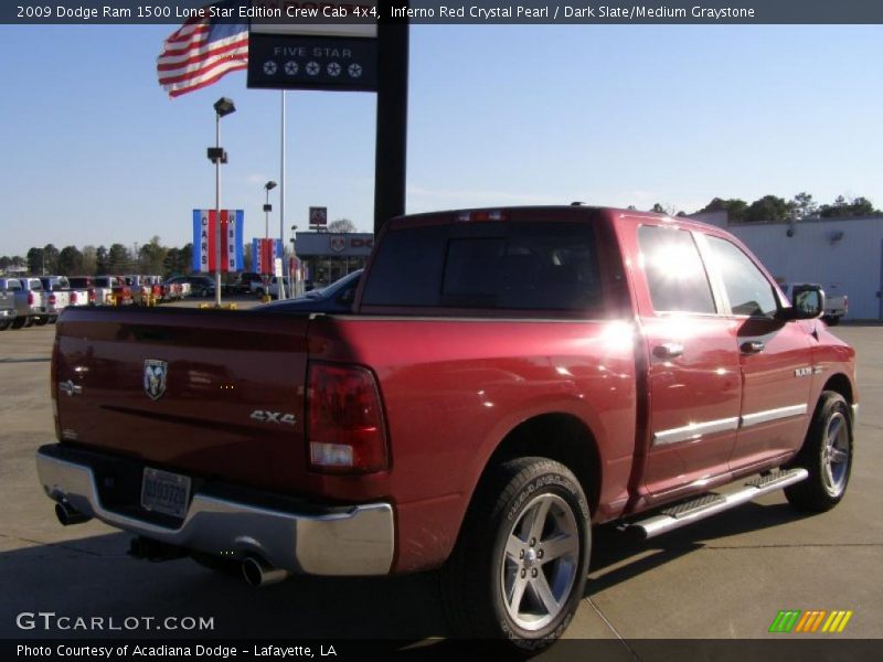 Inferno Red Crystal Pearl / Dark Slate/Medium Graystone 2009 Dodge Ram 1500 Lone Star Edition Crew Cab 4x4