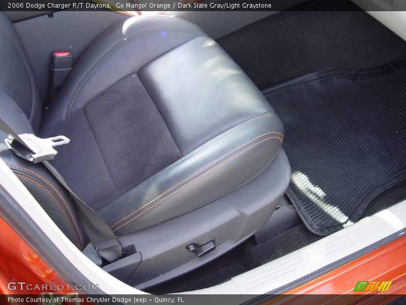 Go Mango! Orange / Dark Slate Gray/Light Graystone 2006 Dodge Charger R/T Daytona