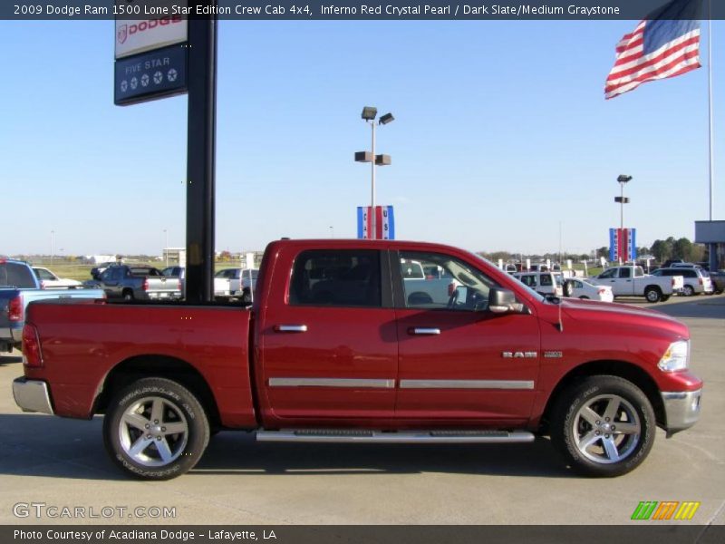 Inferno Red Crystal Pearl / Dark Slate/Medium Graystone 2009 Dodge Ram 1500 Lone Star Edition Crew Cab 4x4