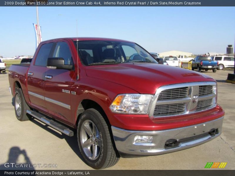 Inferno Red Crystal Pearl / Dark Slate/Medium Graystone 2009 Dodge Ram 1500 Lone Star Edition Crew Cab 4x4